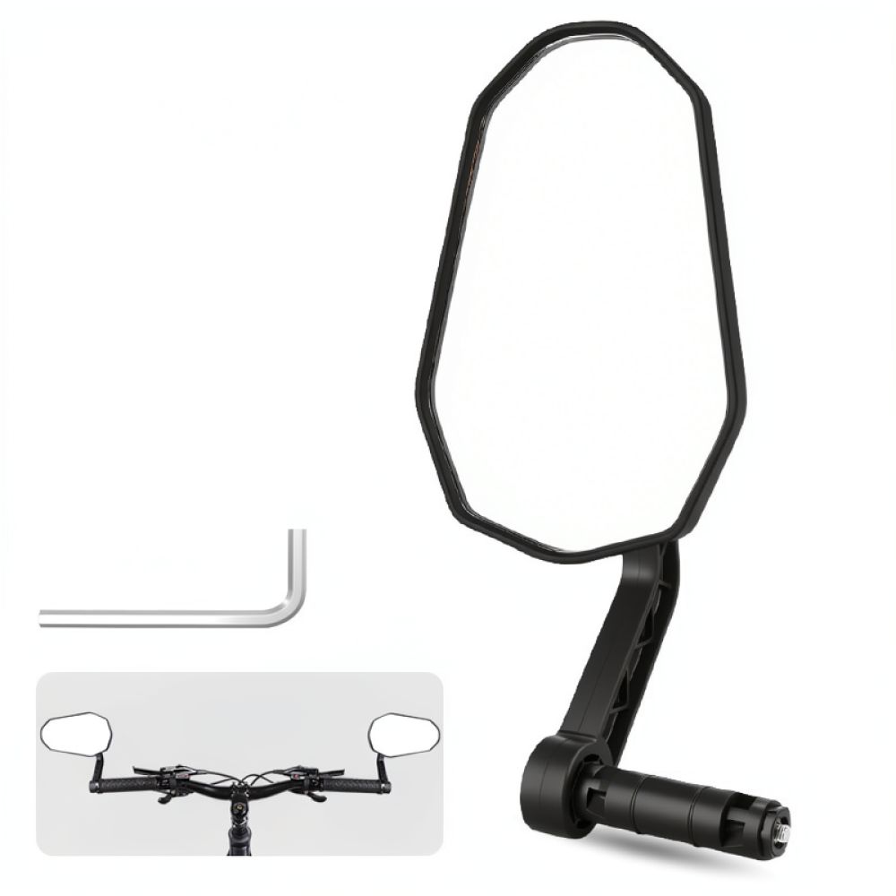 Cycling Gear And Equipment - مرآة مقود الدراجة ذات مجال رؤية