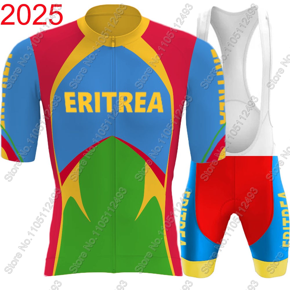 Cycling Bib Shorts - 2025 إريتريا المنتخب الوطني الدراجات جيرسي